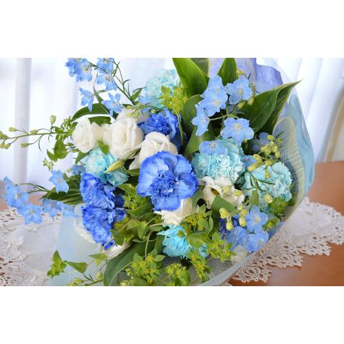 ��l�̃u�[�P�@BlueWhite�@�i�J�[�l�[�V�����̉ԑ��j�u���[�n�@�a�����A�����L�O���A���j���A�����}�i���ʁA���}�j�A�ސE�j���A���\��2