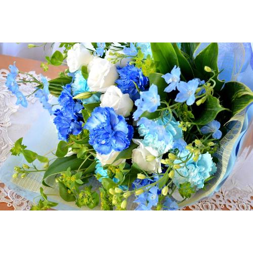 ��l�̃u�[�P�@BlueWhite�@�i�J�[�l�[�V�����̉ԑ��j�u���[�n�@�a�����A�����L�O���A���j���A�����}�i���ʁA���}�j�A�ސE�j���A���\��3