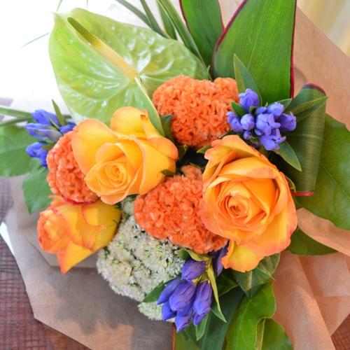 �L���[�g�ȃu�[�P�@JapanOrange�@�i�o���̉ԑ��j�@�I�����W�n�@�a�����A�����L�O���A���j���A���ʁA���\��A�h�V�̓�