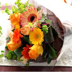 �L���[�g�ȃu�[�P�@LoveOrange�@�i�o���ƃK�[�x���̉ԑ��j�C�G���[�I�����W�n�@�a�����A�����L�O���A���j���A���ʁA���\��A�h�V�̓�