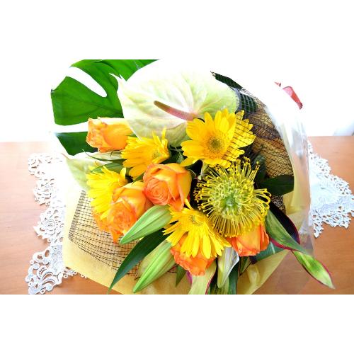 ��l�̃u�[�P�@YellowFruit�@ (�o���ƃA���X�����[���̉ԑ��j�C�G���[�I�����W�n�@�a�����A�����L�O���A���j���A���ʁA���\��A�h�V�̓�4