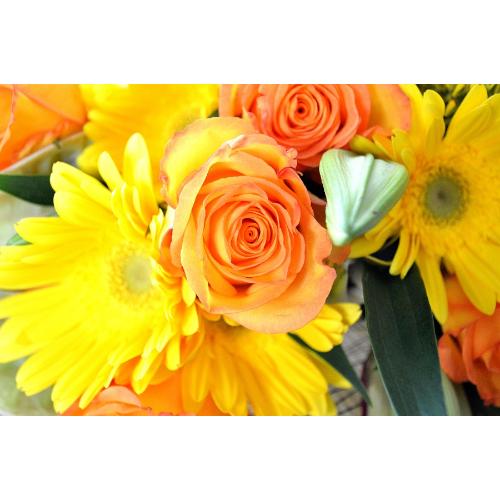 ��l�̃u�[�P�@YellowFruit�@ (�o���ƃA���X�����[���̉ԑ��j�C�G���[�I�����W�n�@�a�����A�����L�O���A���j���A���ʁA���\��A�h�V�̓�5