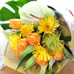��l�̃u�[�P�@YellowFruit�@ (�o���ƃA���X�����[���̉ԑ��j�C�G���[�I�����W�n�@�a�����A�����L�O���A���j���A���ʁA���\��A�h�V�̓�