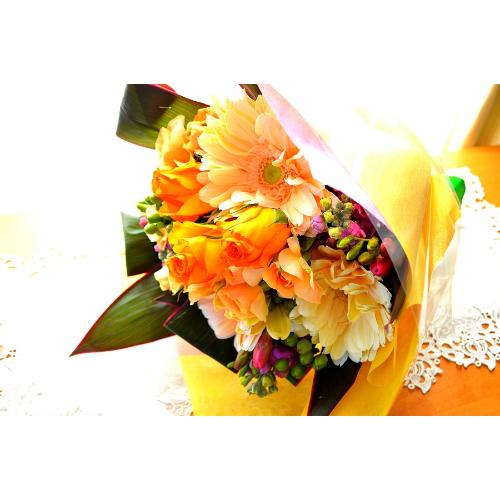 �v�`�ґ�ȃu�[�P�@OrangeRose (�o���ƃK�[�x���̉ԑ��j�@�I�����W�n�@�a�����A�����L�O���A���j���A���ʁA���\��A�h�V�̓�3