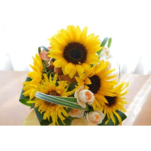 �L���[�g�ȃA�����W�����g�@PureSummer�@�i�q�}�����̃t�����[�A�����W�������g�j�C�G���[�I�����W�n5