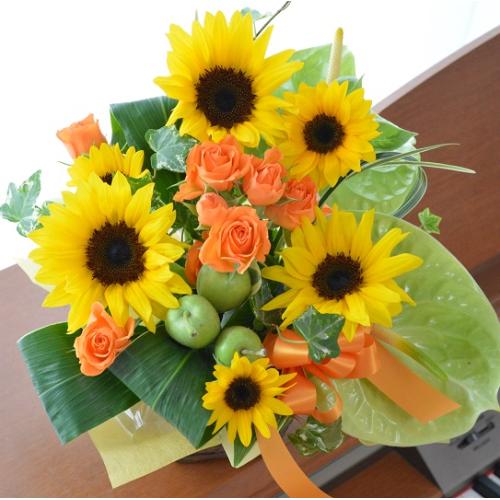 �L���[�g�ȃA�����W�@GreenApple �i�q�}�����ƃA���X�����[���̃t�����[�A�����W�������g�j�C�G���[�I�����W�n