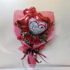 �ԐF�K�[�x���̃o���[���u�[�P�u�N�A�h���v�� �n�[�g/Quadruple Heart�vI LOVE YOU